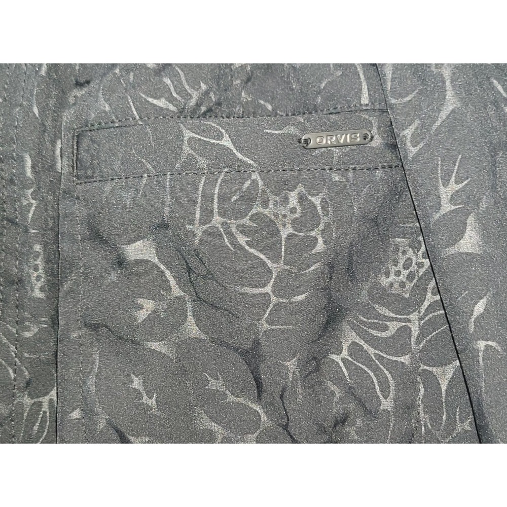 Orvis Travel Skort Womens Medium Black Rose Embossed Mesh Inner Shorts Pull On‎ - Picture 10 of 12
